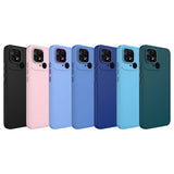 Xiaomi Redmi 10C Kılıf Metal Çerçeve ve Buton Tasarımlı Silikon Zore Luna Kapak Pembe