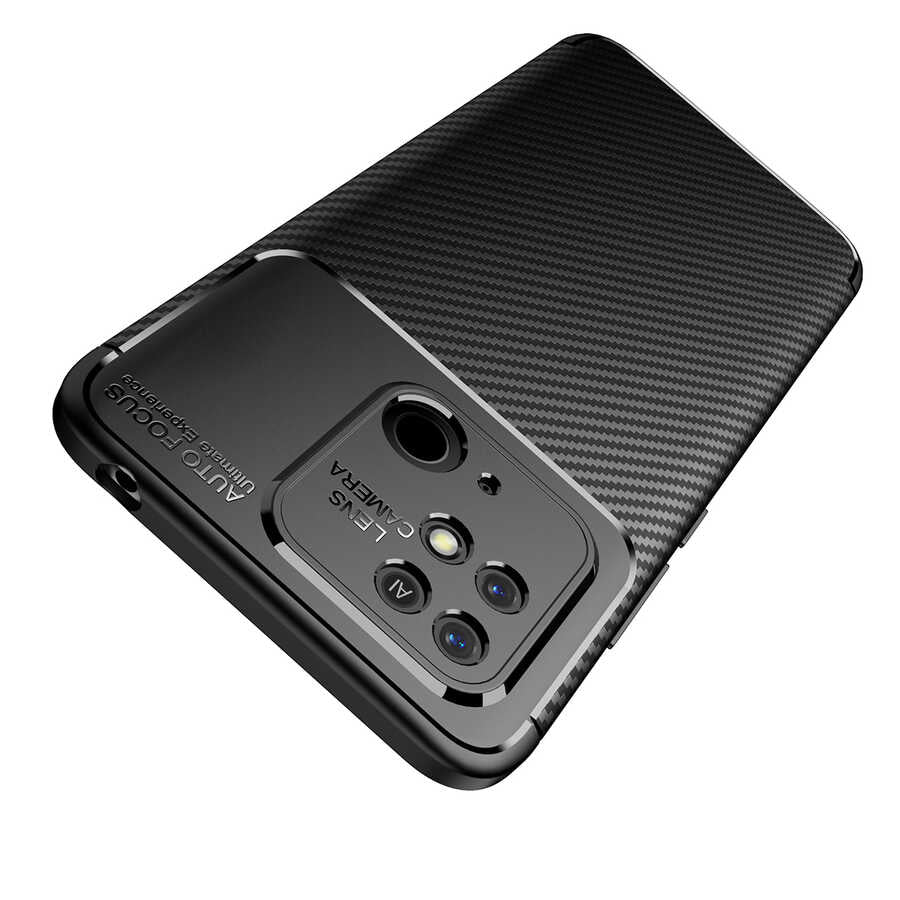 Xiaomi Redmi 10C Kılıf Zore Negro Silikon Kapak Lacivert