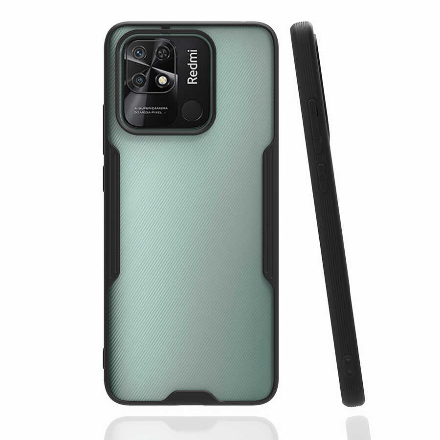 Xiaomi Redmi 10C Kılıf Zore Parfe Kapak Siyah
