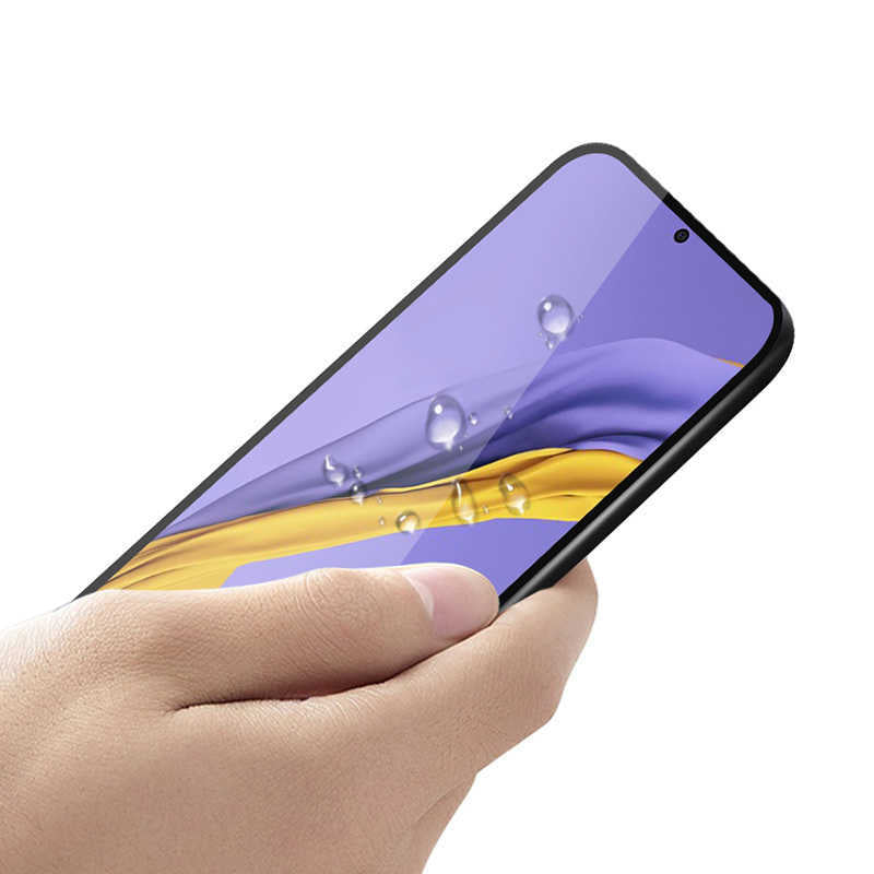 Xiaomi Redmi 10C Zore Kenarları Kırılmaya Dayanıklı Cam Ekran Koruyucu Siyah