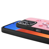 Xiaomi Redmi 12 4G Kılıf Parlayan Kabartmalı İkonik Figürlü Zore Amas Silikon Kapak Mor