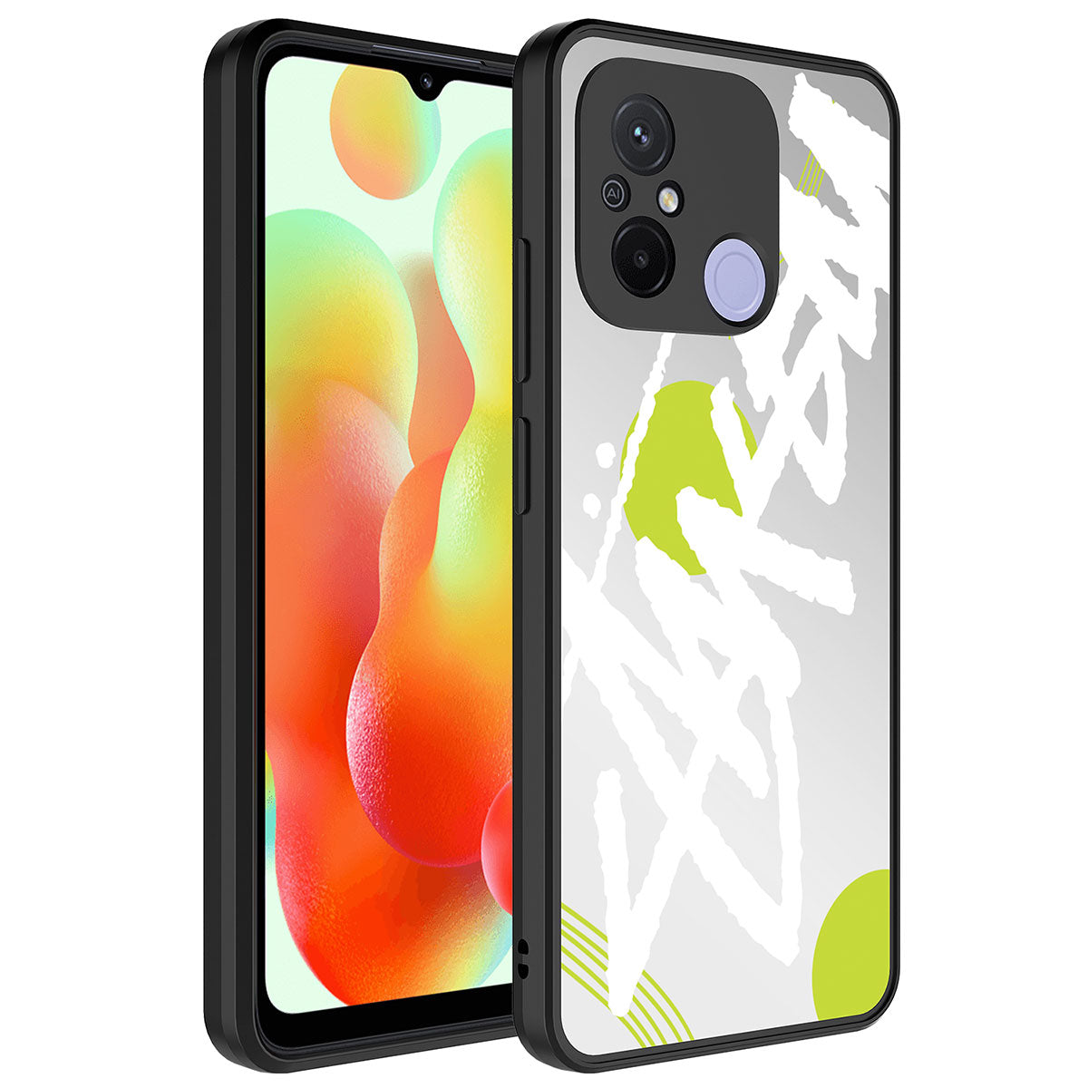 Xiaomi Redmi 12C Kılıf Aynalı Desenli Kamera Korumalı Parlak Zore Mirror Kapak Pati