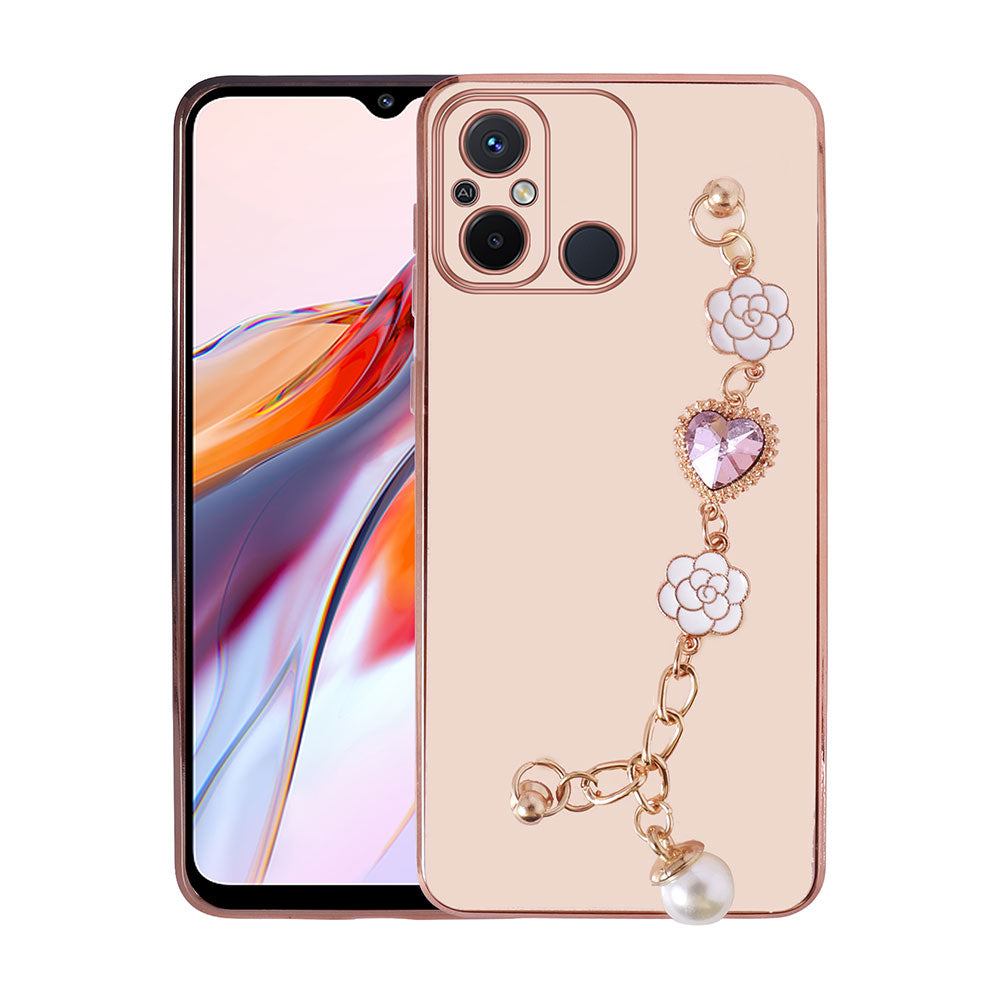 Xiaomi Redmi 12C Kılıf El Tutamaçlı Kamera Korumalı Zore Taka Silikon Kapak Beyaz