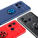Xiaomi Redmi 12C Kılıf Zore Ravel Silikon Kapak Siyah-Mavi