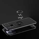 Xiaomi Redmi 12C Kılıf Zore Ravel Silikon Kapak Siyah