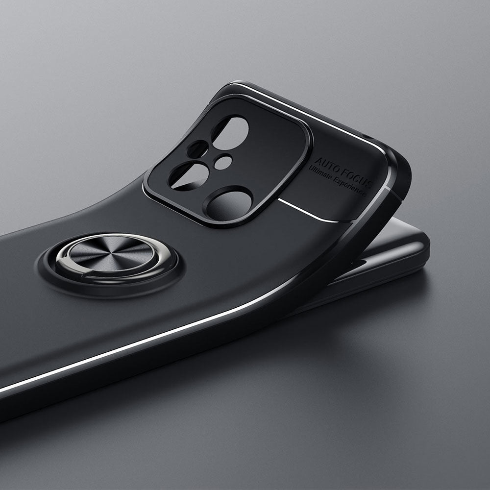 Xiaomi Redmi 12C Kılıf Zore Ravel Silikon Kapak Siyah