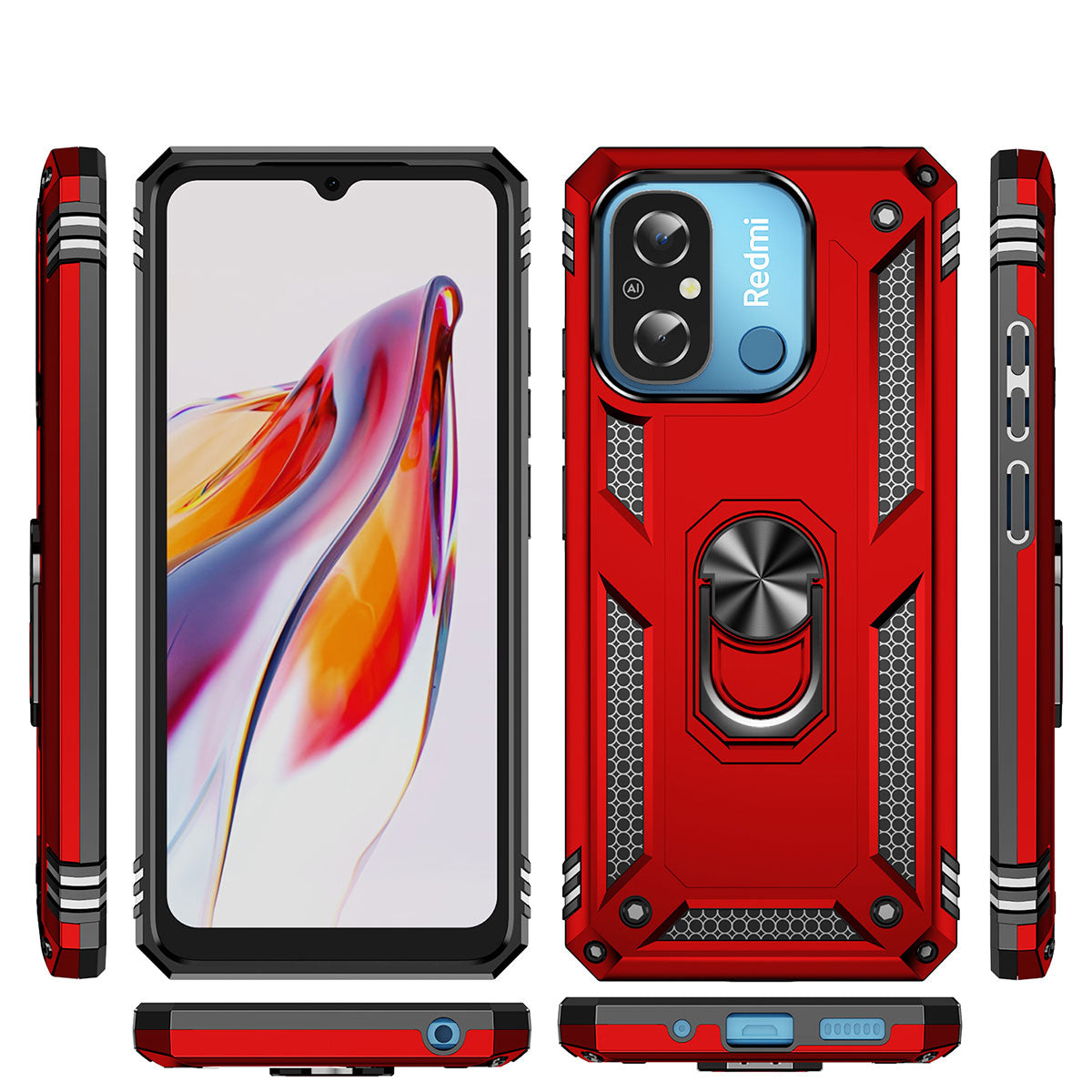 Xiaomi Redmi 12C Kılıf Zore Vega Kapak Mavi