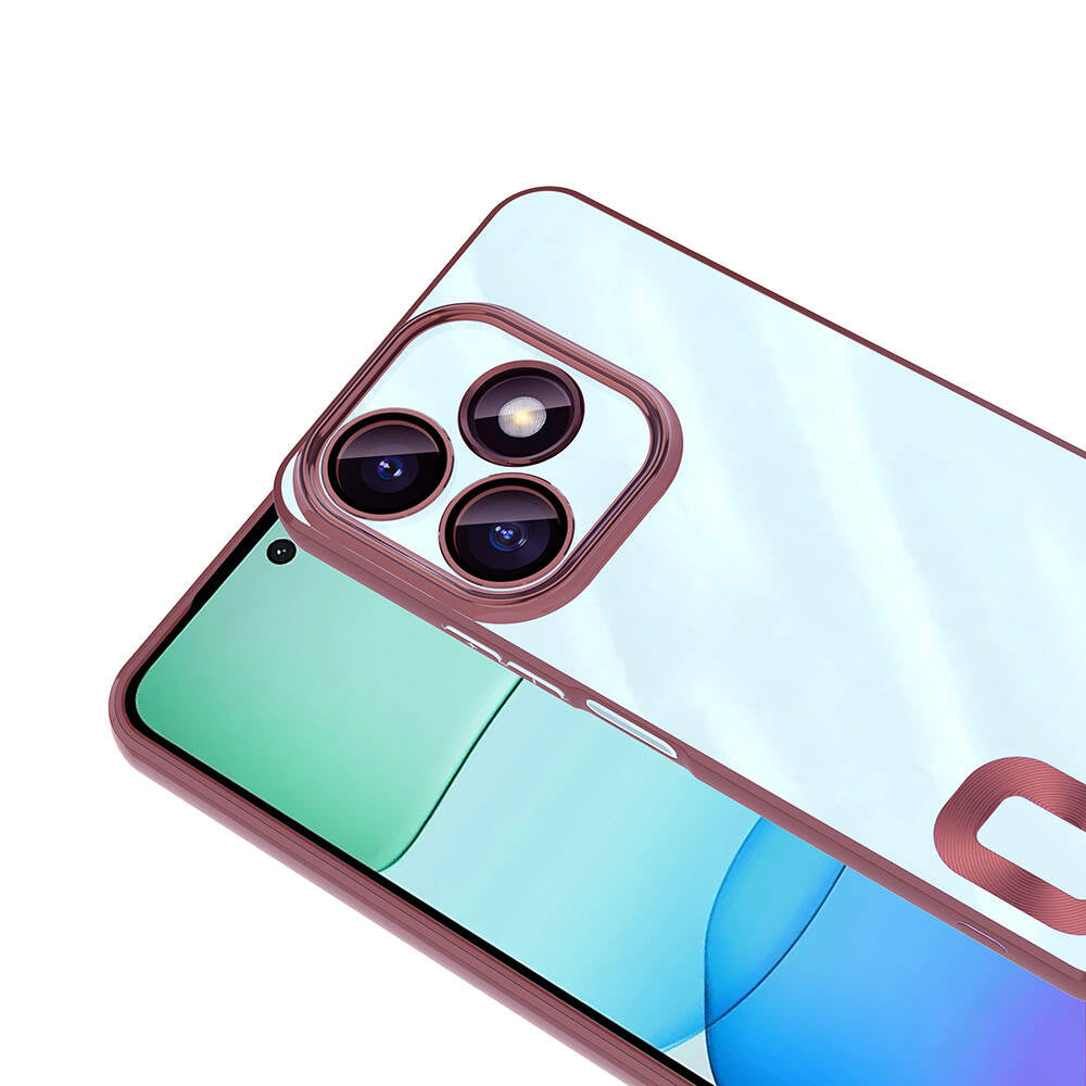 Xiaomi Redmi 13 4G Kılıf Kamera Korumalı Logo Gösteren Zore Omega Kapak Siyah