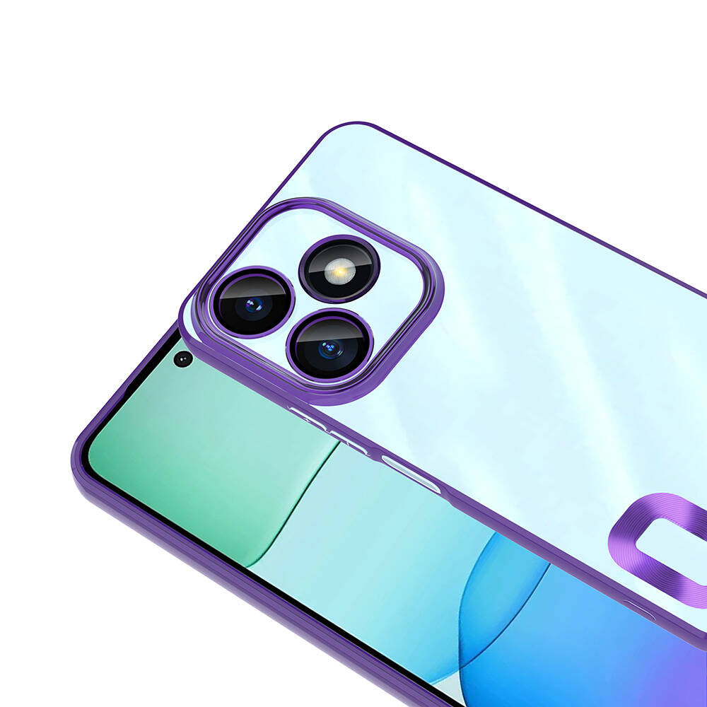 Xiaomi Redmi 13 4G Kılıf Kamera Korumalı Logo Gösteren Zore Omega Kapak Siyah