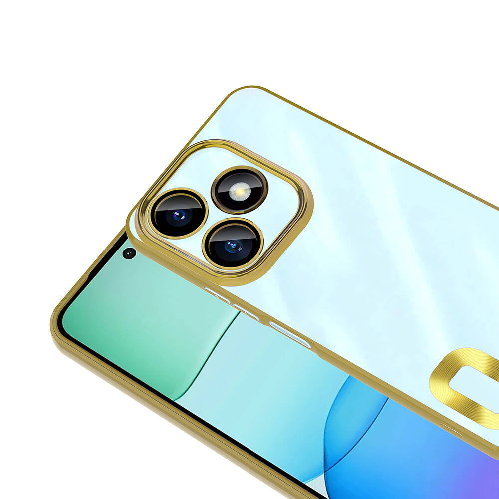 Xiaomi Redmi 13 4G Kılıf Kamera Korumalı Logo Gösteren Zore Omega Kapak Siyah