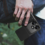 Xiaomi Redmi 13 4G Kılıf Magnetik Standlı Kamera Korumalı Zore Sürgülü Vega Kapak Siyah