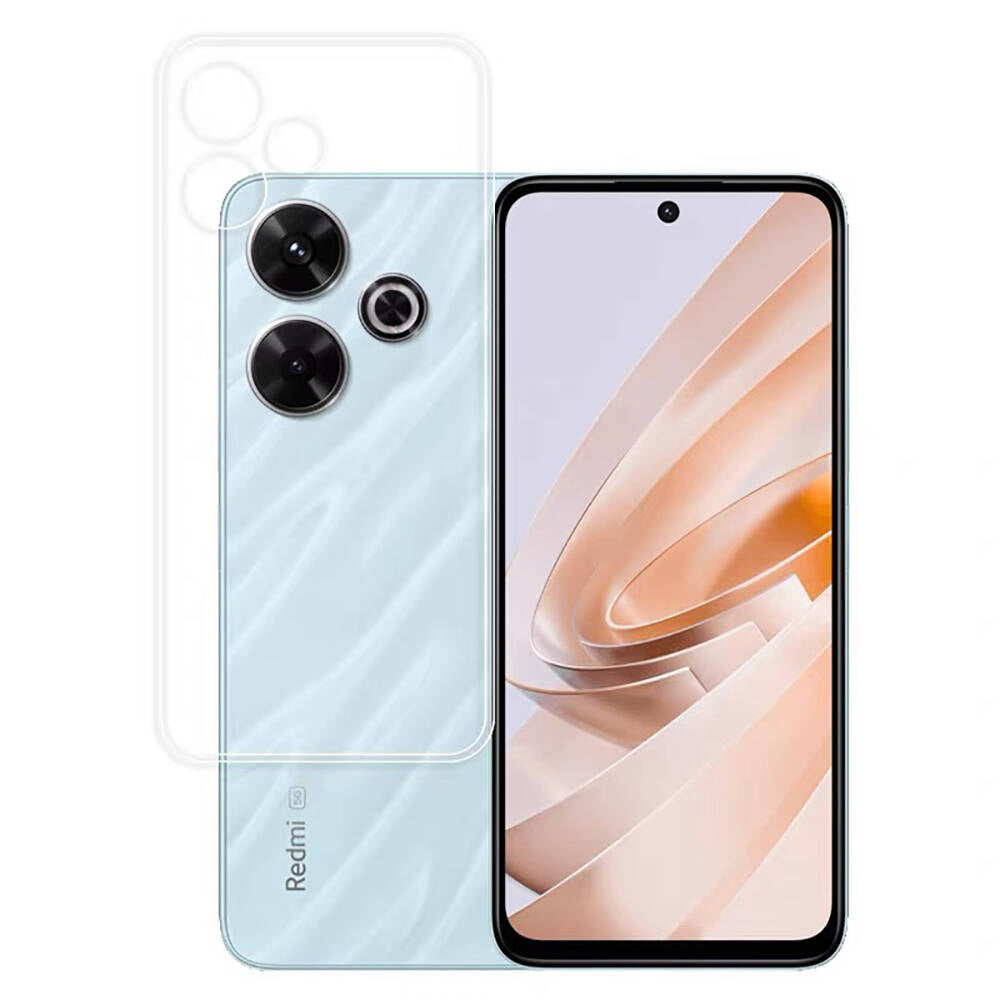 Xiaomi Redmi 13 4G Kılıf Zore Süper Silikon Kapak Şeffaf