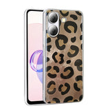 Xiaomi Redmi 13C Kılıf Desenli Zore Mep Kapak Gold Leopar