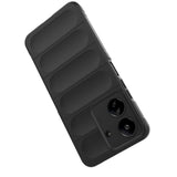 Xiaomi Redmi 13C Kılıf Esnek TPU Oyuklu Arka Yüzey Tasarımlı Zore Etnik Silikon Kapak Koyu Yeşil