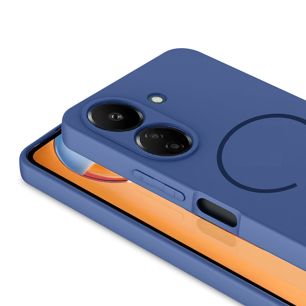 Xiaomi Redmi 13C Kılıf M-safe Şarj Özellikli Zore Meta Kapak Siyah