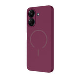 Xiaomi Redmi 13C Kılıf M-safe Şarj Özellikli Zore Meta Kapak Titanyum-Gri