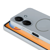 Xiaomi Redmi 13C Kılıf M-safe Şarj Özellikli Zore Meta Kapak Lacivert