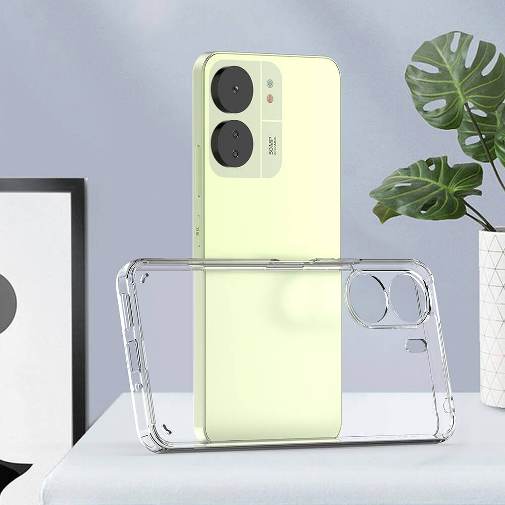 Xiaomi Redmi 13C Kılıf Zore Coss Kapak Renksiz