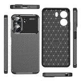 Xiaomi Redmi 13C Kılıf Zore Negro Silikon Kapak Siyah