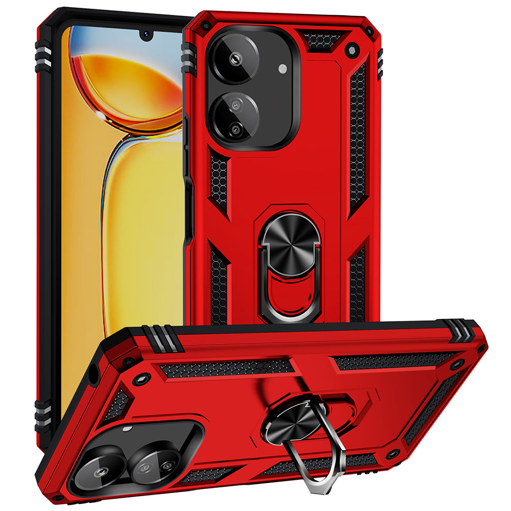 Xiaomi Redmi 13C Kılıf Zore Vega Kapak Kırmızı