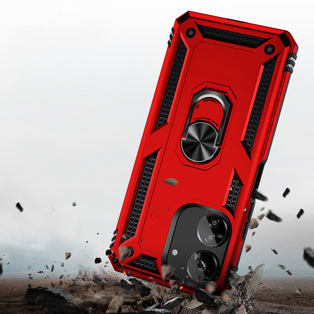Xiaomi Redmi 13C Kılıf Zore Vega Kapak Kırmızı