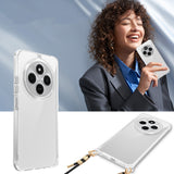 Xiaomi Redmi 14C 4G Kılıf Airbagli Takılabilir Askı Aparatlı Zore Snap Silikon Kapak Şeffaf