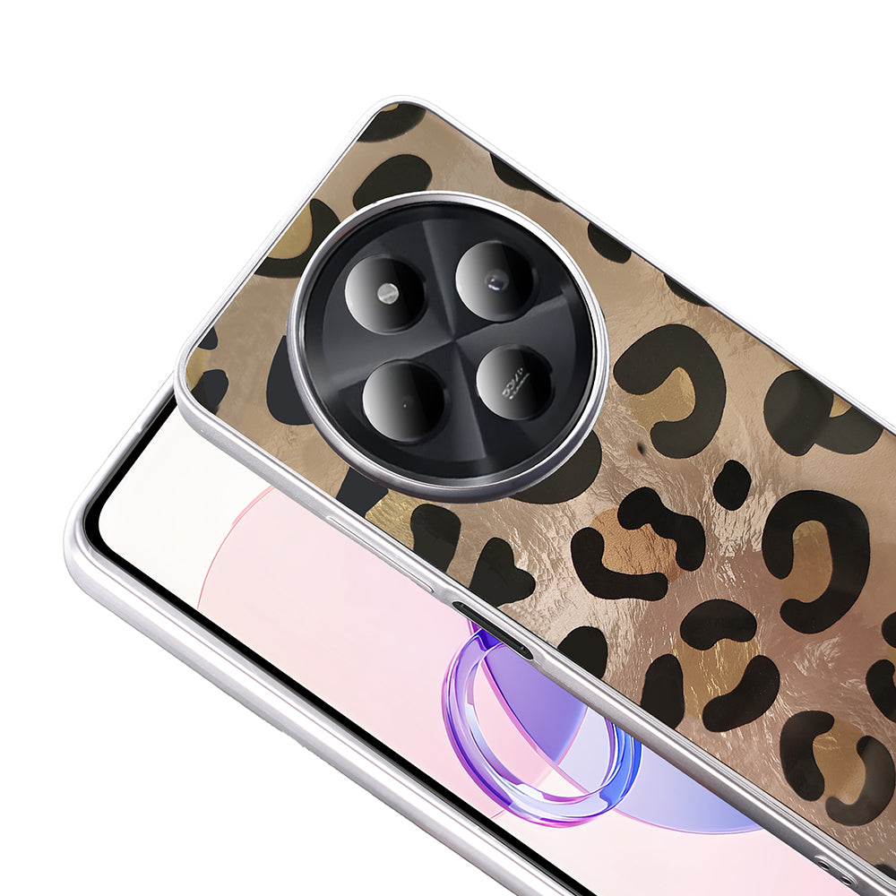 Xiaomi Redmi 14C 4G Kılıf Desenli Zore Mep Kapak Gold Leopar