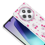 Xiaomi Redmi 14C 4G Kılıf Kamera Korumalı Desenli Zore Klip Kapak Kalpli Kiraz