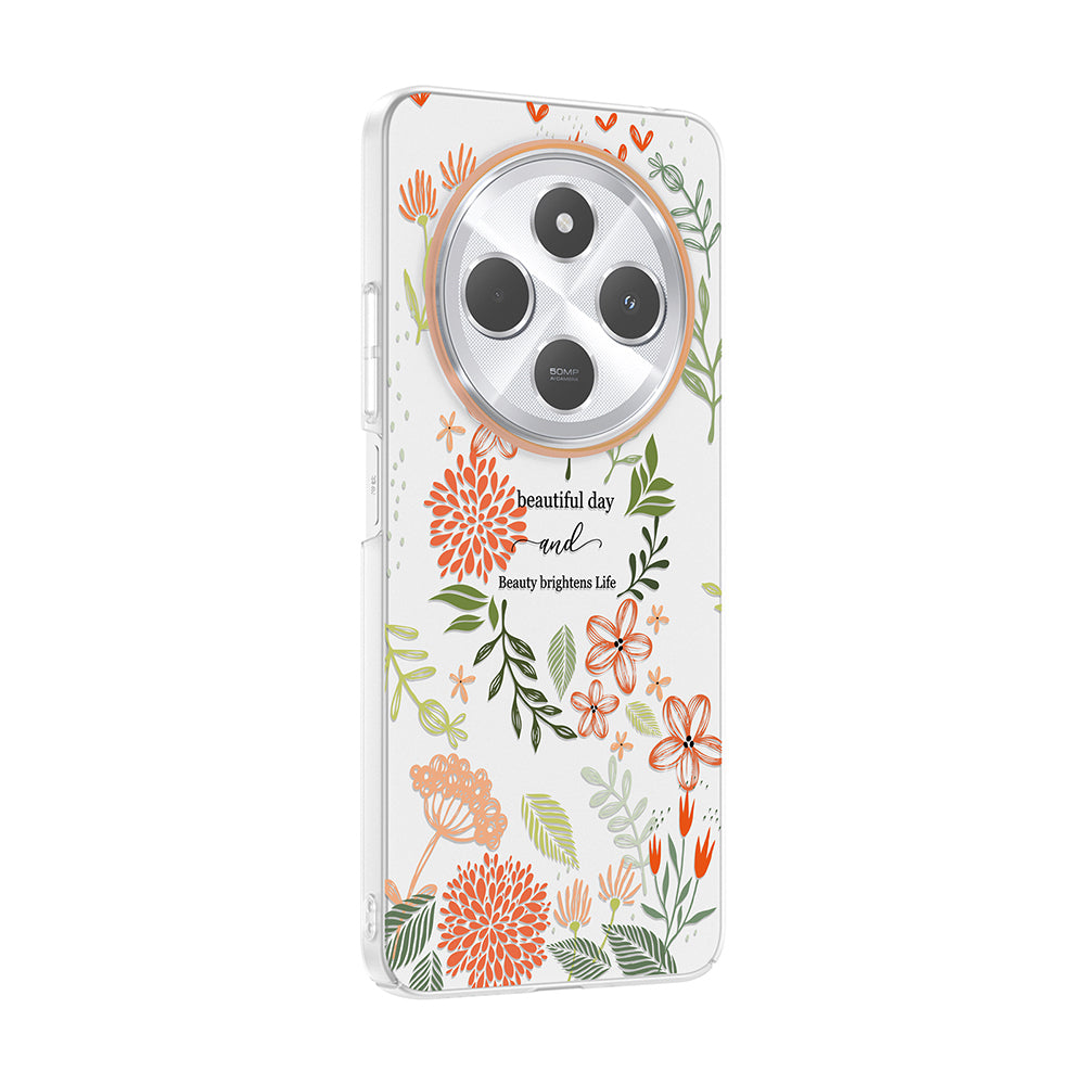 Xiaomi Redmi 14C 4G Kılıf Kamera Korumalı Desenli Zore Klip Kapak Beautiful