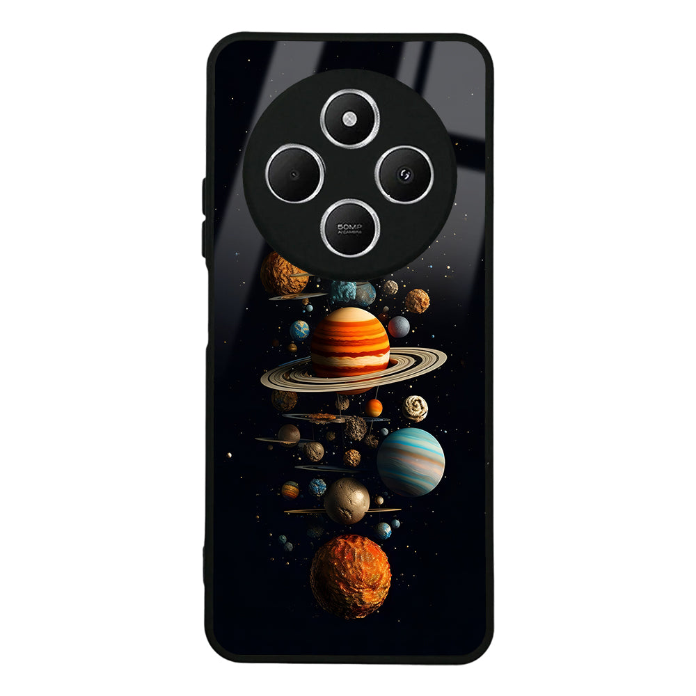 Xiaomi Redmi 14C 4G Kılıf Kamera Korumalı Desenli Lusi Kapak Gezegen