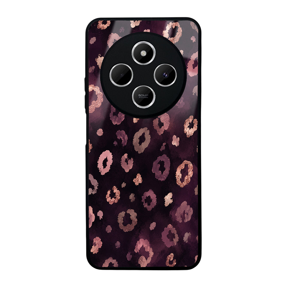 Xiaomi Redmi 14C 4G Kılıf Kamera Korumalı Desenli Zore Lusi Kapak Pembe Leopar