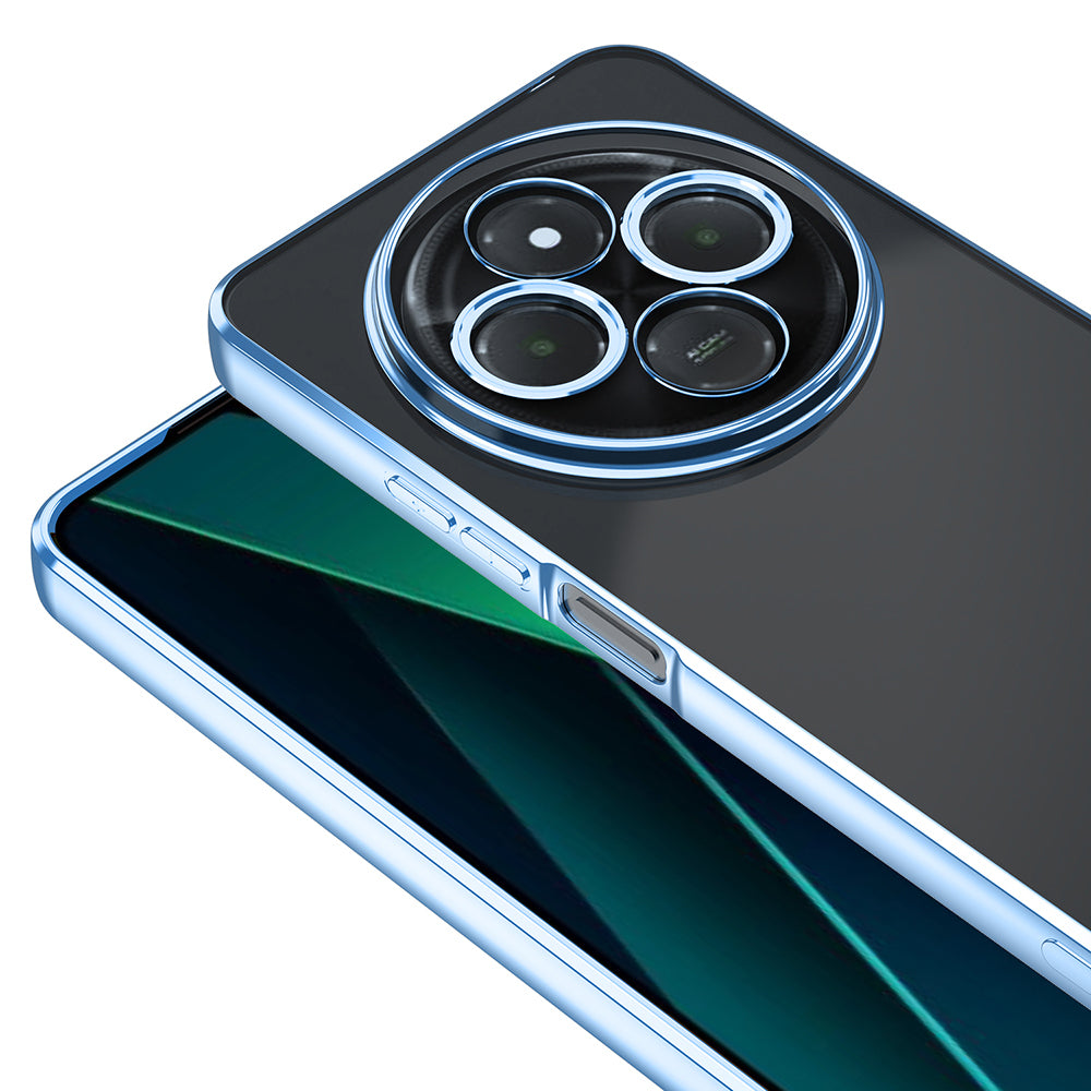 Xiaomi Redmi 14C 4G Kılıf Kamera Korumalı Logo Gösteren Zore Omega Kapak Rose Gold