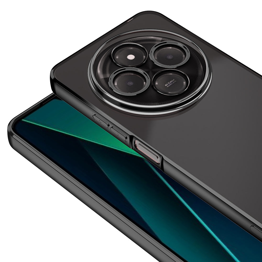 Xiaomi Redmi 14C 4G Kılıf Kamera Korumalı Logo Gösteren Zore Omega Kapak Rose Gold