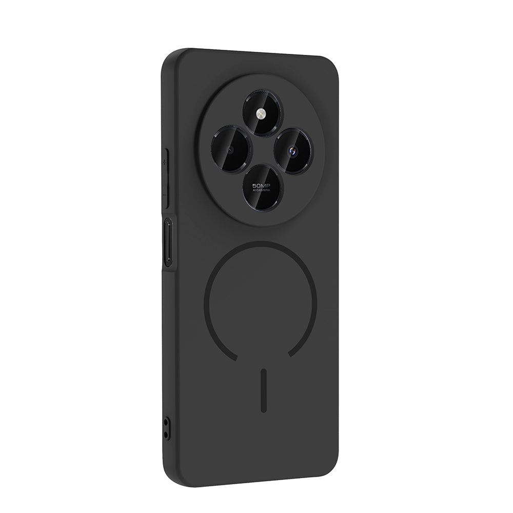 Xiaomi Redmi 14C Kılıf M-safe Şarj Özellikli Zore Meta Kapak Mürdüm