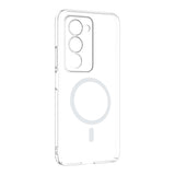 Xiaomi Redmi 15 Kamera Korumalı M-Safe Şarj Özellikli Şeffaf Zore London Sert PC Kapak Şeffaf