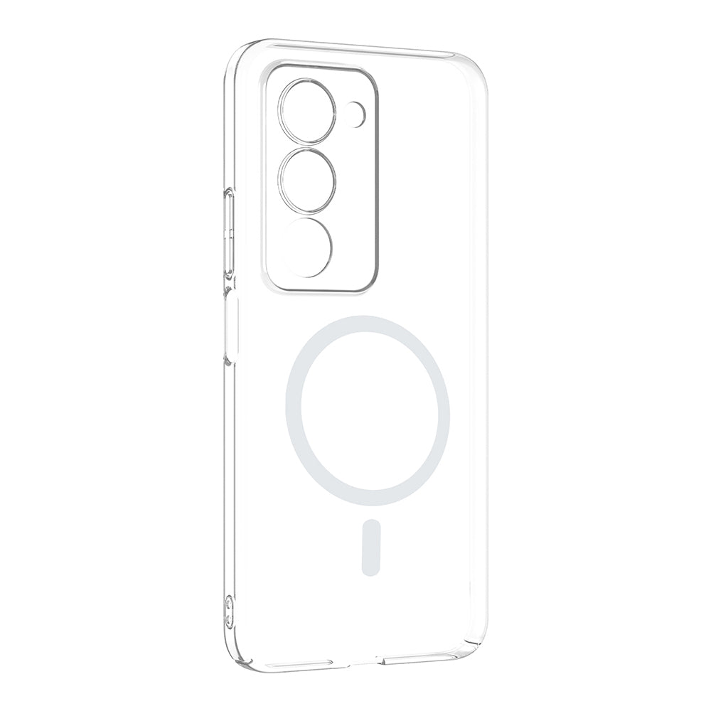 Xiaomi Redmi 15 Kamera Korumalı M-Safe Şarj Özellikli Şeffaf Zore London Sert PC Kapak Şeffaf