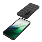 Xiaomi Redmi 15 Kılıf Esnek TPU Oyuklu Arka Yüzey Tasarımlı Zore Etnik Silikon Kapak Koyu Yeşil