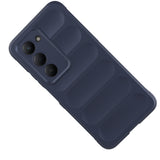 Xiaomi Redmi 15 Kılıf Esnek TPU Oyuklu Arka Yüzey Tasarımlı Zore Etnik Silikon Kapak Koyu Yeşil