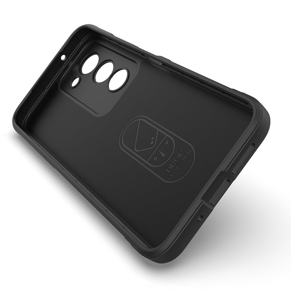 Xiaomi Redmi 15 Kılıf Esnek TPU Oyuklu Arka Yüzey Tasarımlı Zore Etnik Silikon Kapak Koyu Yeşil
