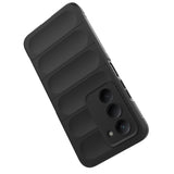 Xiaomi Redmi 15 Kılıf Esnek TPU Oyuklu Arka Yüzey Tasarımlı Zore Etnik Silikon Kapak Siyah