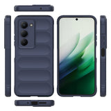 Xiaomi Redmi 15 Kılıf Esnek TPU Oyuklu Arka Yüzey Tasarımlı Zore Etnik Silikon Kapak Lacivert