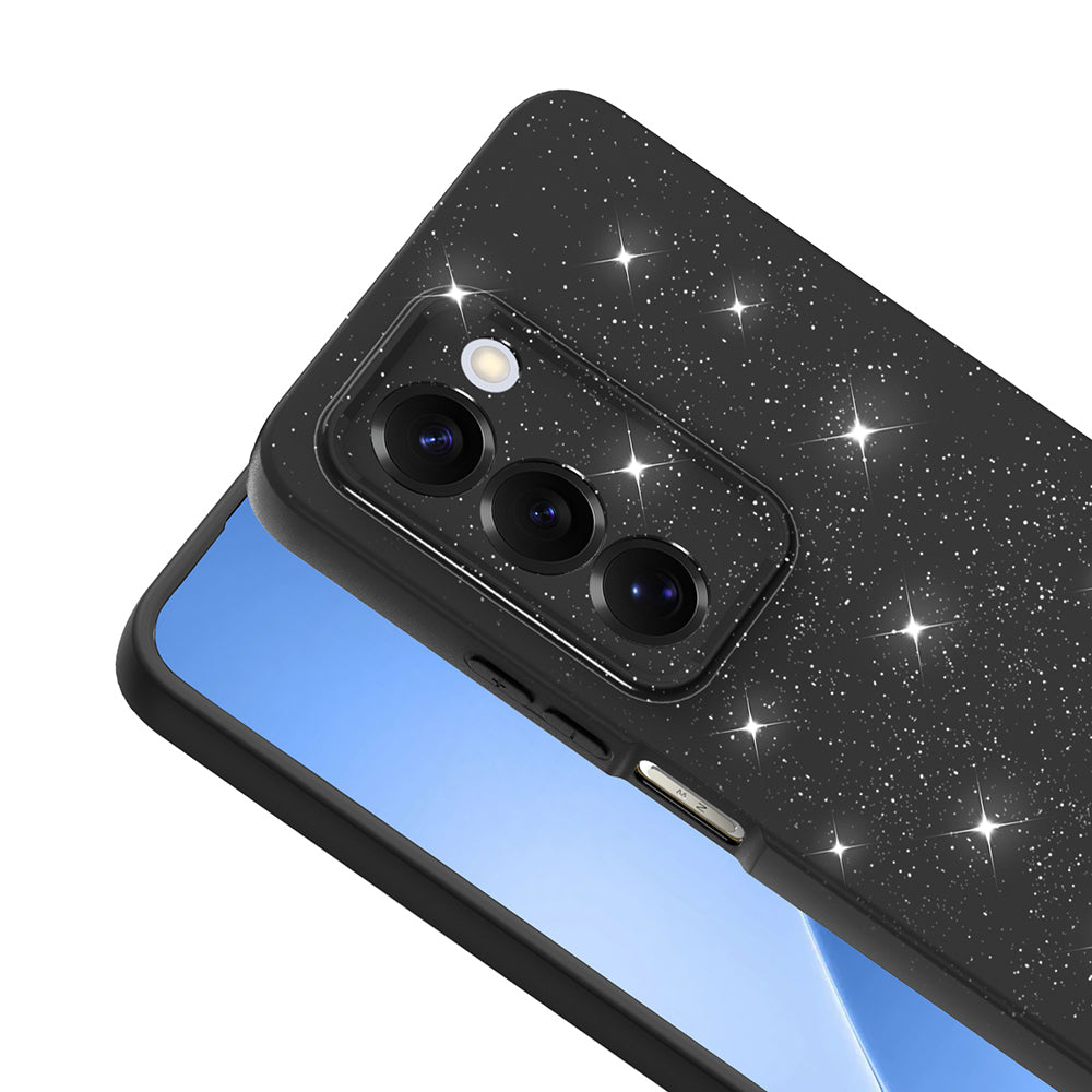Xiaomi Redmi 15 Kılıf Kamera Korumalı Simli Lüks Zore Koton Kapak Beyaz