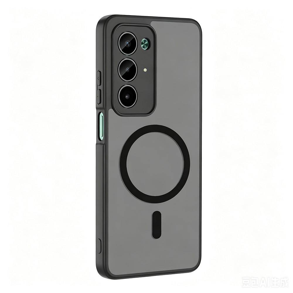Xiaomi Redmi 15 Kılıf M-safe Şarj Özellikli Zore Babet Kapak Siyah