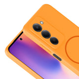 Xiaomi Redmi 15 Kılıf M-safe Şarj Özellikli Zore Meta Kapak Mürdüm