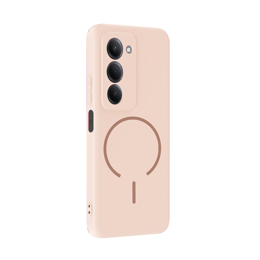 Xiaomi Redmi 15 Kılıf M-safe Şarj Özellikli Zore Meta Kapak Lacivert