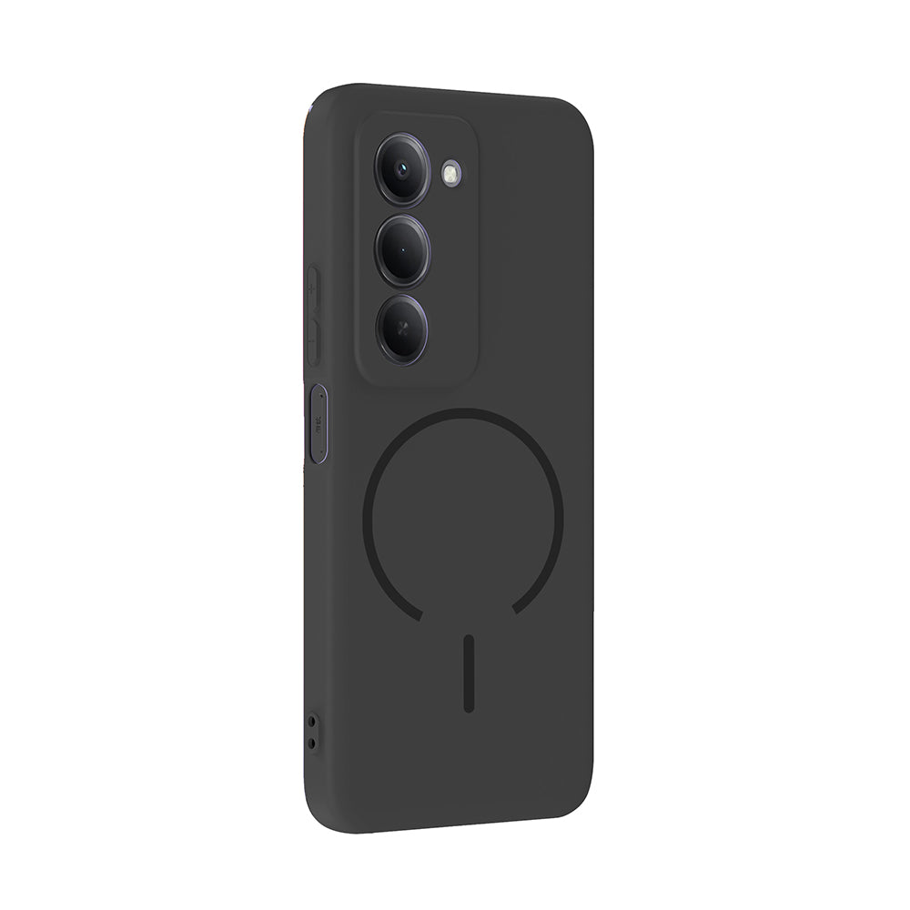 Xiaomi Redmi 15 Kılıf M-safe Şarj Özellikli Zore Meta Kapak Lacivert