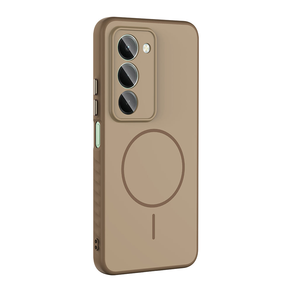 Xiaomi Redmi 15 Kılıf M-safe Şarj Özellikli Zore Tea Kapak Siyah