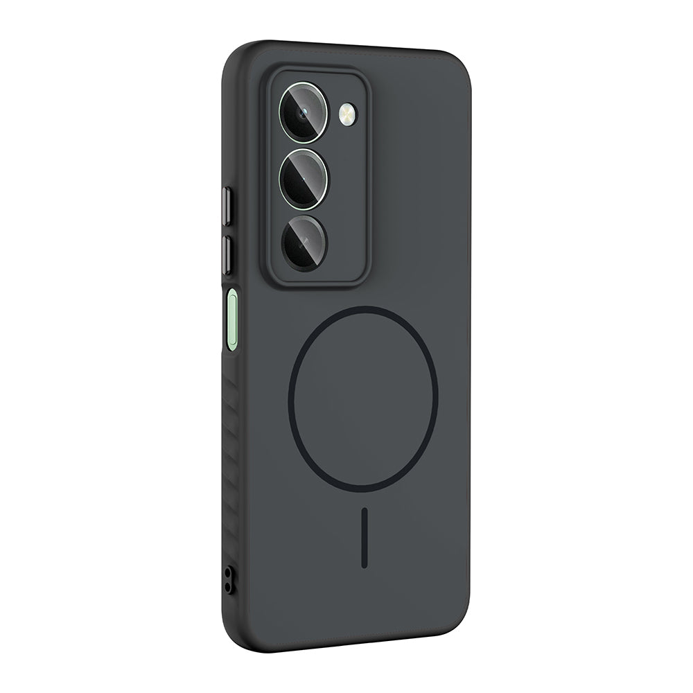 Xiaomi Redmi 15 Kılıf M-safe Şarj Özellikli Zore Tea Kapak Lacivert