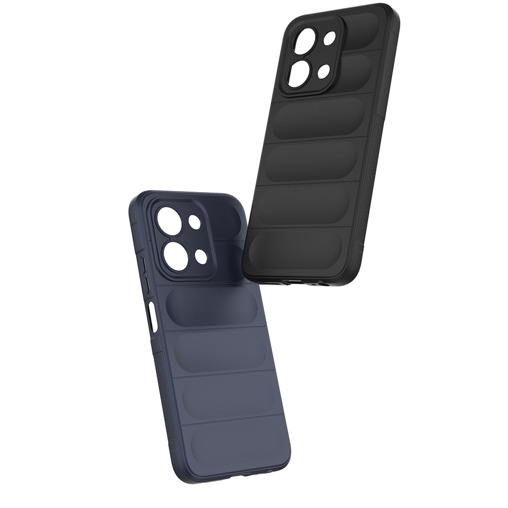 Xiaomi Redmi 15C 4G Kılıf Esnek TPU Oyuklu Arka Yüzey Tasarımlı Zore Etnik Silikon Kapak Koyu Yeşil