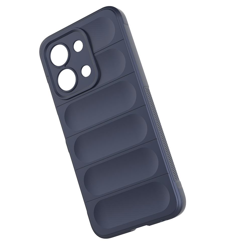 Xiaomi Redmi 15C 4G Kılıf Esnek TPU Oyuklu Arka Yüzey Tasarımlı Zore Etnik Silikon Kapak Koyu Yeşil